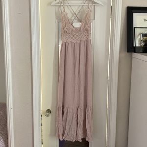 Brand new without tags. Blush pink maxi dress by Lush.